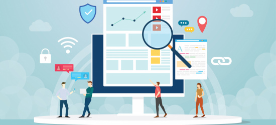 organic seo concept with team people work on analytics analysis development with modern flat style - vector organic seo concept with team people work on analytics analysis development with modern flat style - vector illustration